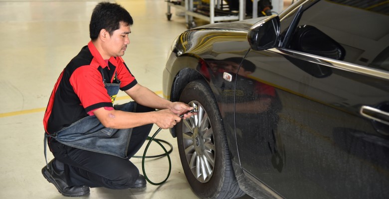 การตรวจเช็คลมยาง